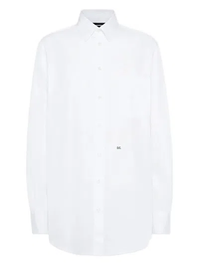 Dsquared2 Maxi Dean Shirt In White
