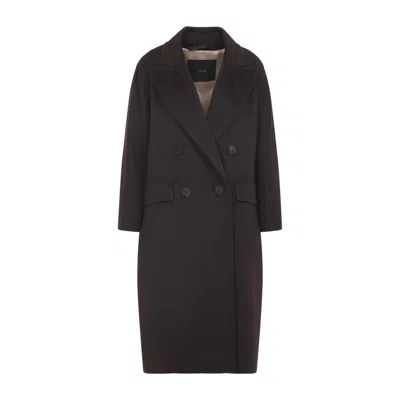 Max Mara Oversized Coat In Cashmere, Alpaca And Wool In Brown
