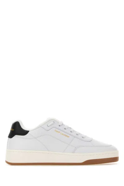 Saint Laurent Sl61 Leather Sneaker In White