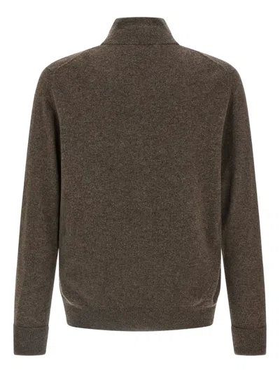 Ballantyne Cardigan Argyle Sweaters And Cardigans Brown In Brown