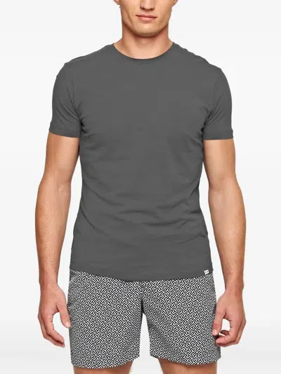 Orlebar Brown Crew-neck Short-sleeve T-shirt In Gray