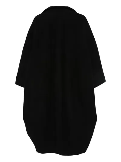 Viktor & Rolf Wool Oversize Coat In Black