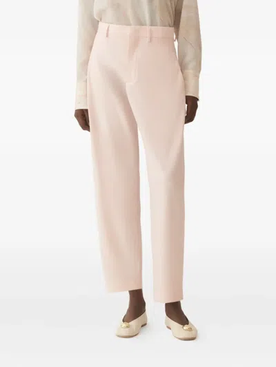 Fabiana Filippi Wool-blend Pants In Pink