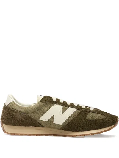 New Balance 471 Suede-leather Sneakers In Green