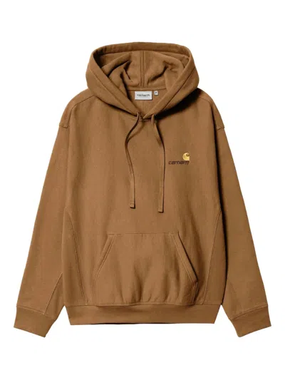 Carhartt Pouch-pocket Hoodie In Brown