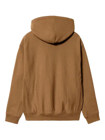 Carhartt Pouch-pocket Hoodie In Brown