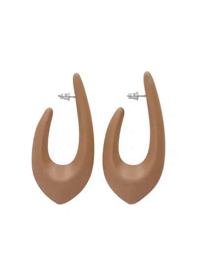 Panconesi Spada Drop Earrings In Brown