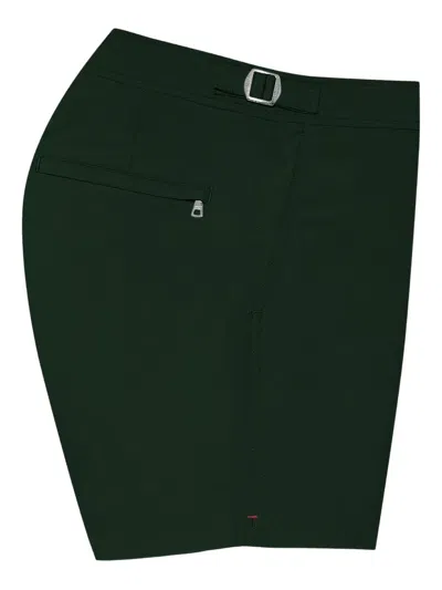 Orlebar Brown Setter Buckled Swim Shorts In Green