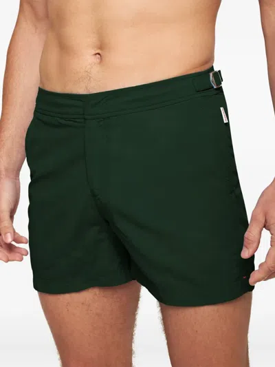 Orlebar Brown Setter Buckled Swim Shorts In Green