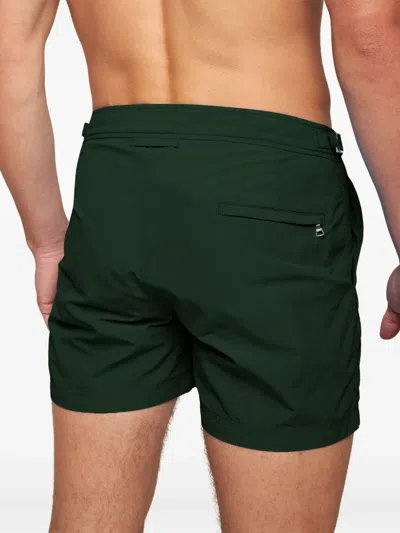 Orlebar Brown Setter Buckled Swim Shorts In Green