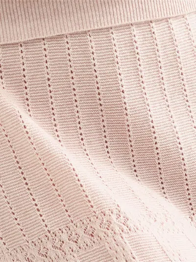 Eres Rythmee Pointelle Wool And Cashmere Midi Skirt In Multi