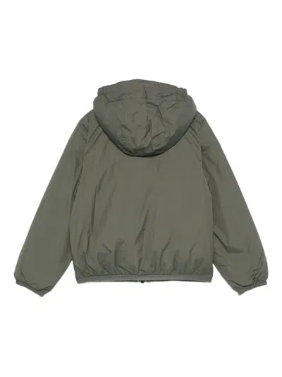 K-way Jack St Warm Reversible Jacket For Kids In Green
