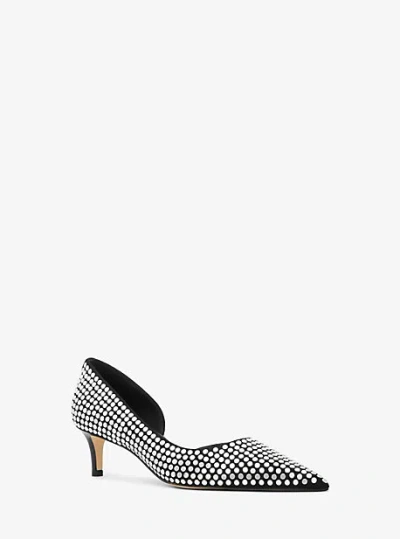 Michael Kors Elyse Embellished Pump In Black