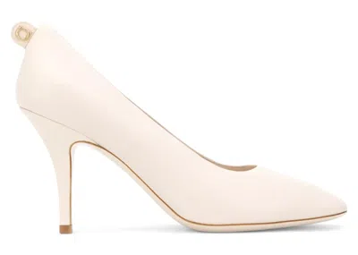 Pre-owned Ferragamo Almondtoe Pumps (women's) Sneakers In White