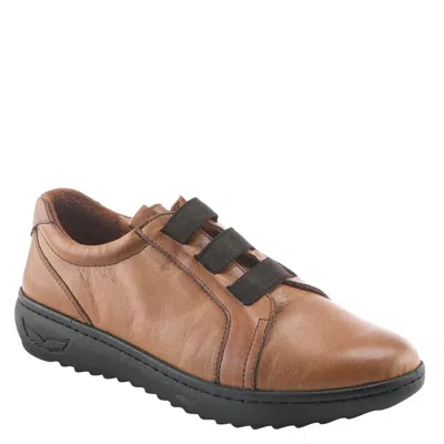 Spring Step Pinna Womens Camel Brown Leather Slip-on Casual Shoes Khd533 In Brown