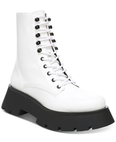 Circny By Sam Edelman Lolita White Black Ankle Platform Boot Khd720 In Multi