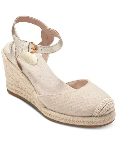Cole Haan Cloudfeel Platform Wedge Espadrille In White