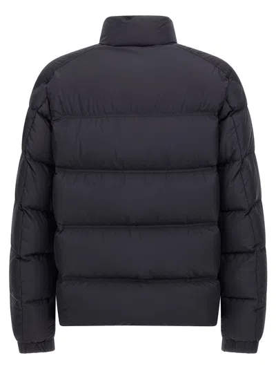 Moncler Puffer Jacket With High Collar And Quilted Design In Animal Print