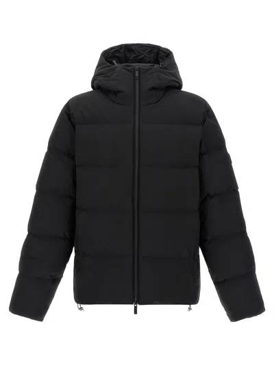 Moncler Black Nylon Fusian Down Jacket In Black
