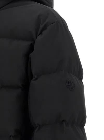 Moncler Black Nylon Fusian Down Jacket In Black