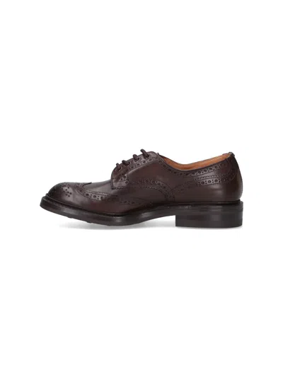Tricker's Brogues With Round Toe And Brogue Detailing In Brown