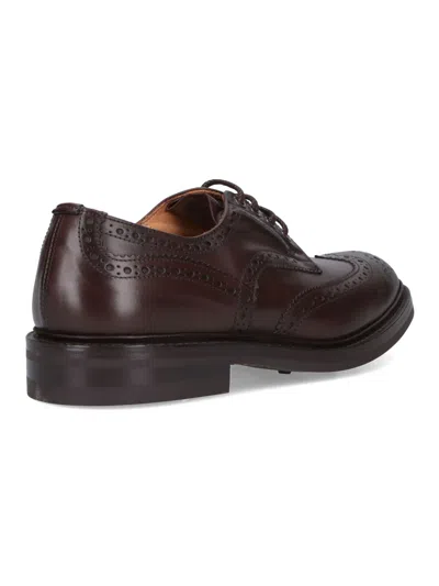 Tricker's Brogues With Round Toe And Brogue Detailing In Brown