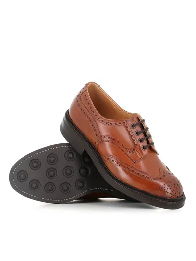 Tricker's Bourton Brogue Derby Shoes In Brown