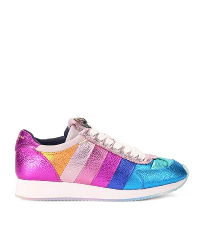 Kurt Geiger Metallic Leather Islington Low-top Sneakers In Multi
