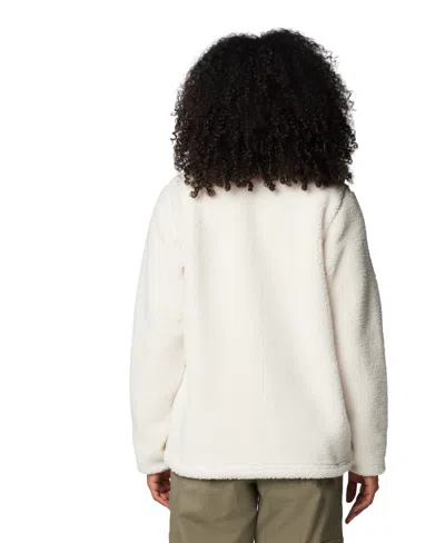 Columbia Womens West Bend Stand Collar Fleece Jacket Full Length Joggers In White