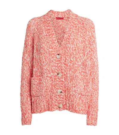 Max & Co Wool-blend Cardigan In Orange