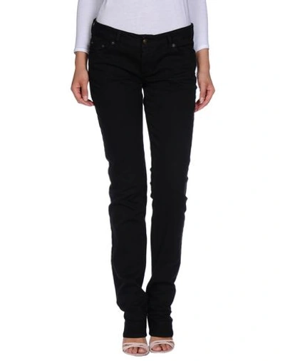 Shop Just Cavalli Denim Trousers In 黑色