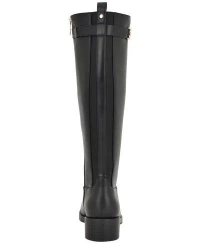 Tommy Hilfiger Women's Iviann Tall Riding Boots In Black