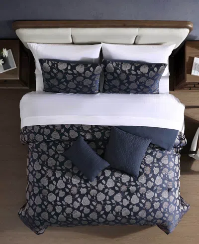 Hallmart Collectibles Balham Jacobean 9-pc. Comforter Set, Full In Blue