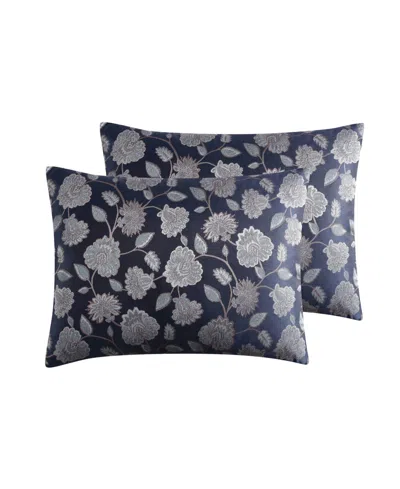 Hallmart Collectibles Balham Jacobean 9-pc. Comforter Set, Full In Blue