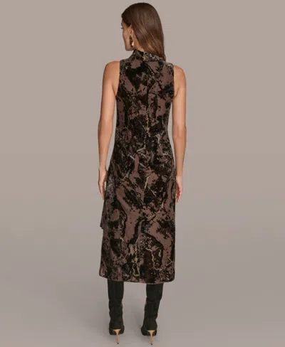 Donna Karan Women's Cowl Neck Midi Dress In Multi