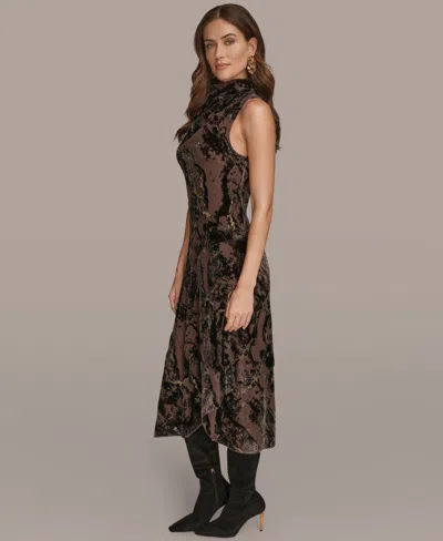 Donna Karan Women's Cowl Neck Midi Dress In Multi