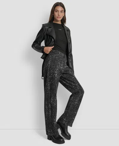 Dkny Jeans Mid Rise Relaxed Jeans In Black