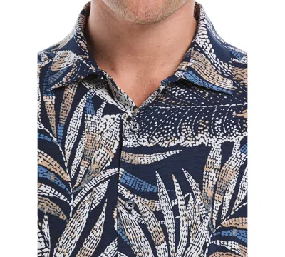 Cubavera Men's Pointillism Tropical Print Short Sleeve Button Down Shirt In Multi