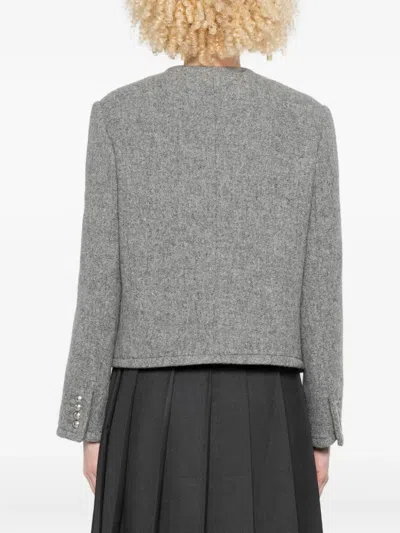 Dunst Button-detailed Patch-pocket Jacket In Gray