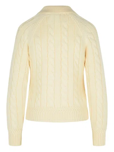 绞花针织羊毛毛衣