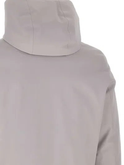 Rrd Hooded Parka Coat In Gray