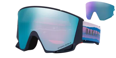 Oakley Flow Scape™ M (low Bridge Fit) Mikaela Shiffrin Signature Series Snow Goggles In Blue