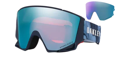 Oakley Flow Scape™ M (low Bridge Fit) Aleksander Kilde Signature Series Snow Goggles In Blue