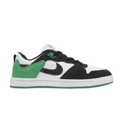 Pre-owned Nike Alleyoop Sb Gs 'white Black Classic Green' | Kid's Size 5