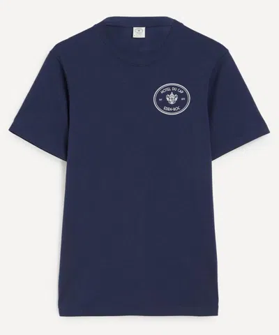 Sporty And Rich Kennedy Graphic-detail T-shirt In Blue