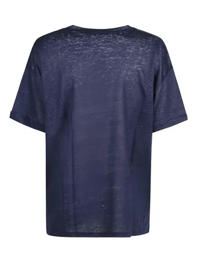 Aragona Linen T-shirt In Blue