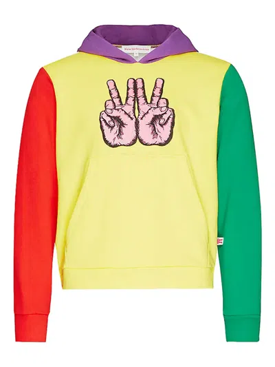 Walter Van Beirendonck W-peace Hooded Sweatshirt In Multi