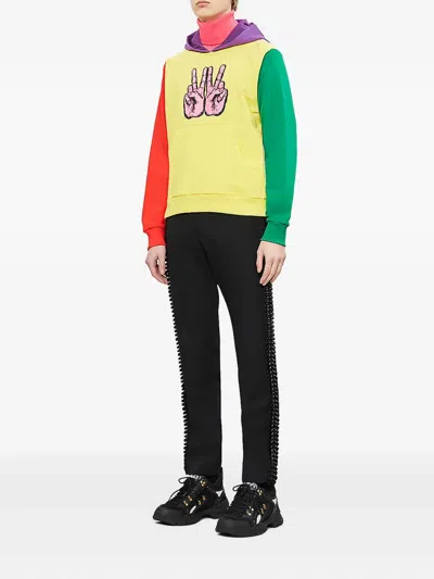 Walter Van Beirendonck W-peace Hooded Sweatshirt In Multi