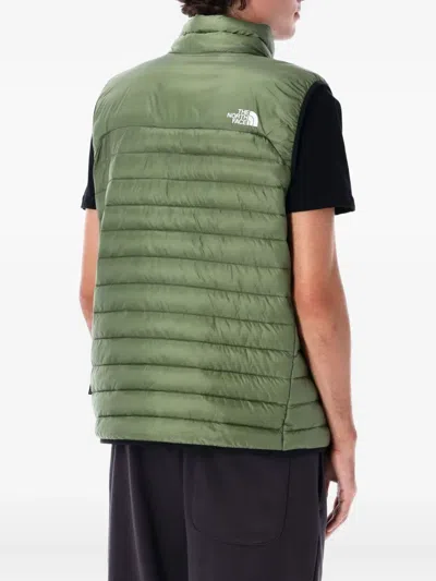 The North Face Men Green Logo Puffer Vest, Xl Luxury Jackets For Men Darveys In Green