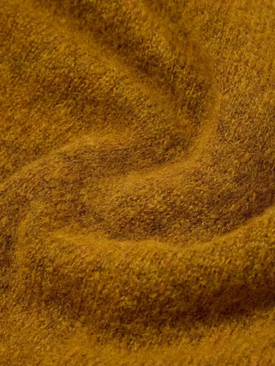 Universal Works Button-front Wool Cardigan In Yellow